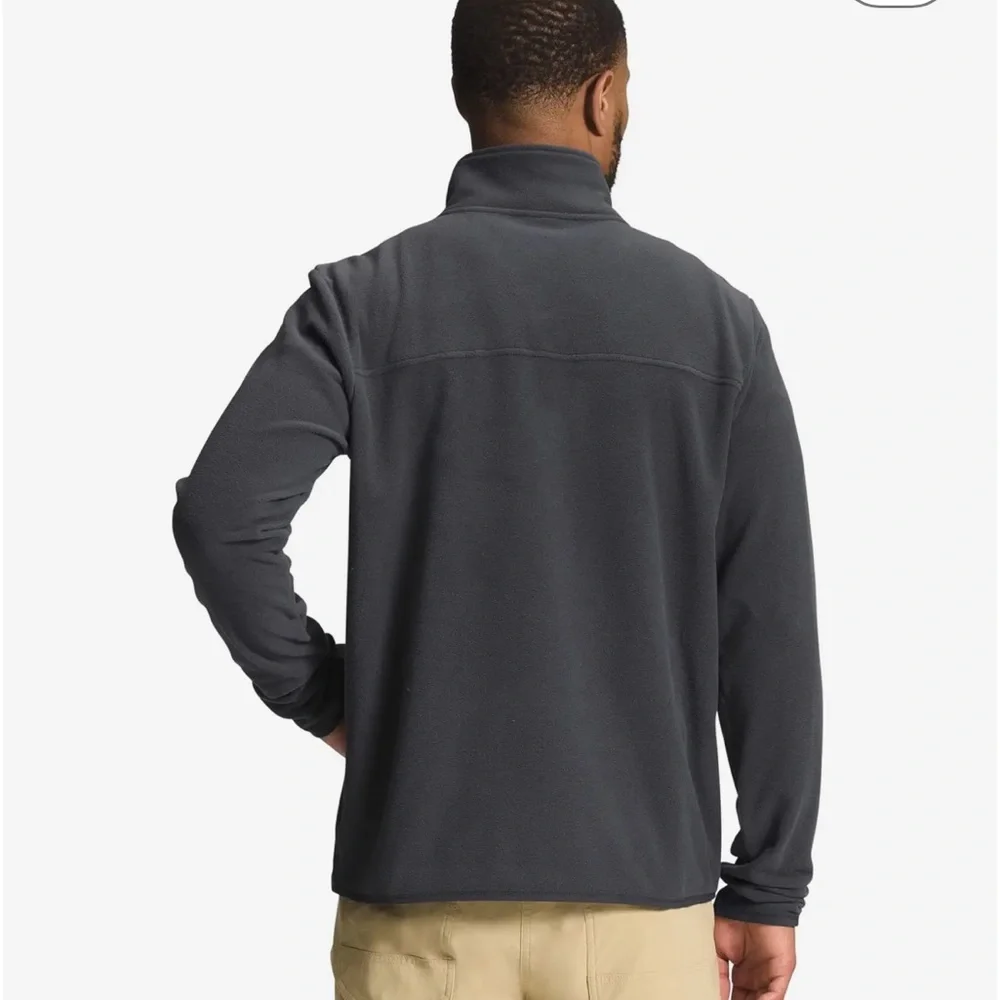 The North Face Men's Charcoal Gray Lightweight Fleece Jacket